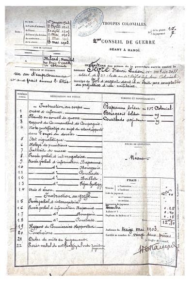 Dossier du tribunal maritime de Hanoï, GR 4 J 112